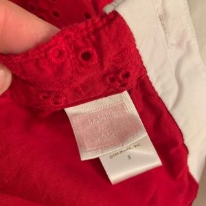 Janie & Jack Red sailor shorts jumper